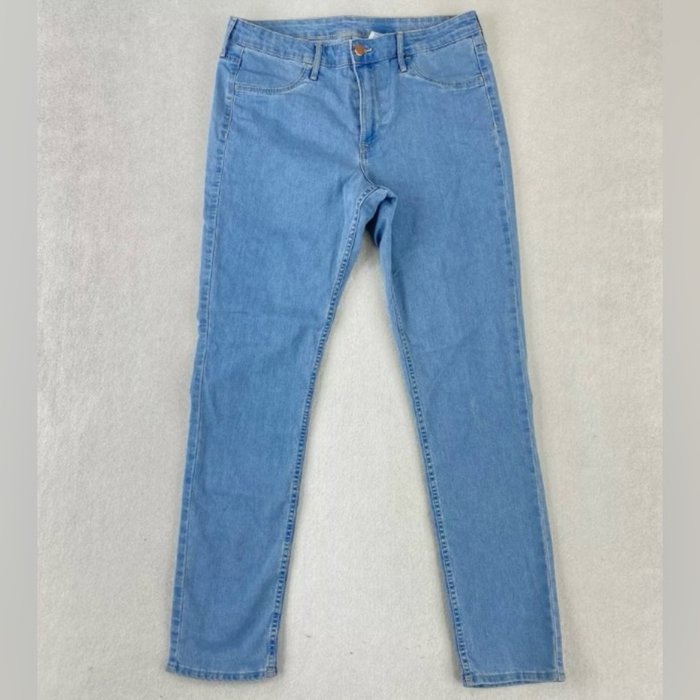 H&M skinny high waisted ankle blue jeans, size 29